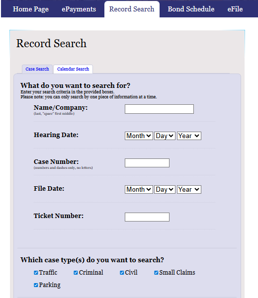 How to Search Court Records